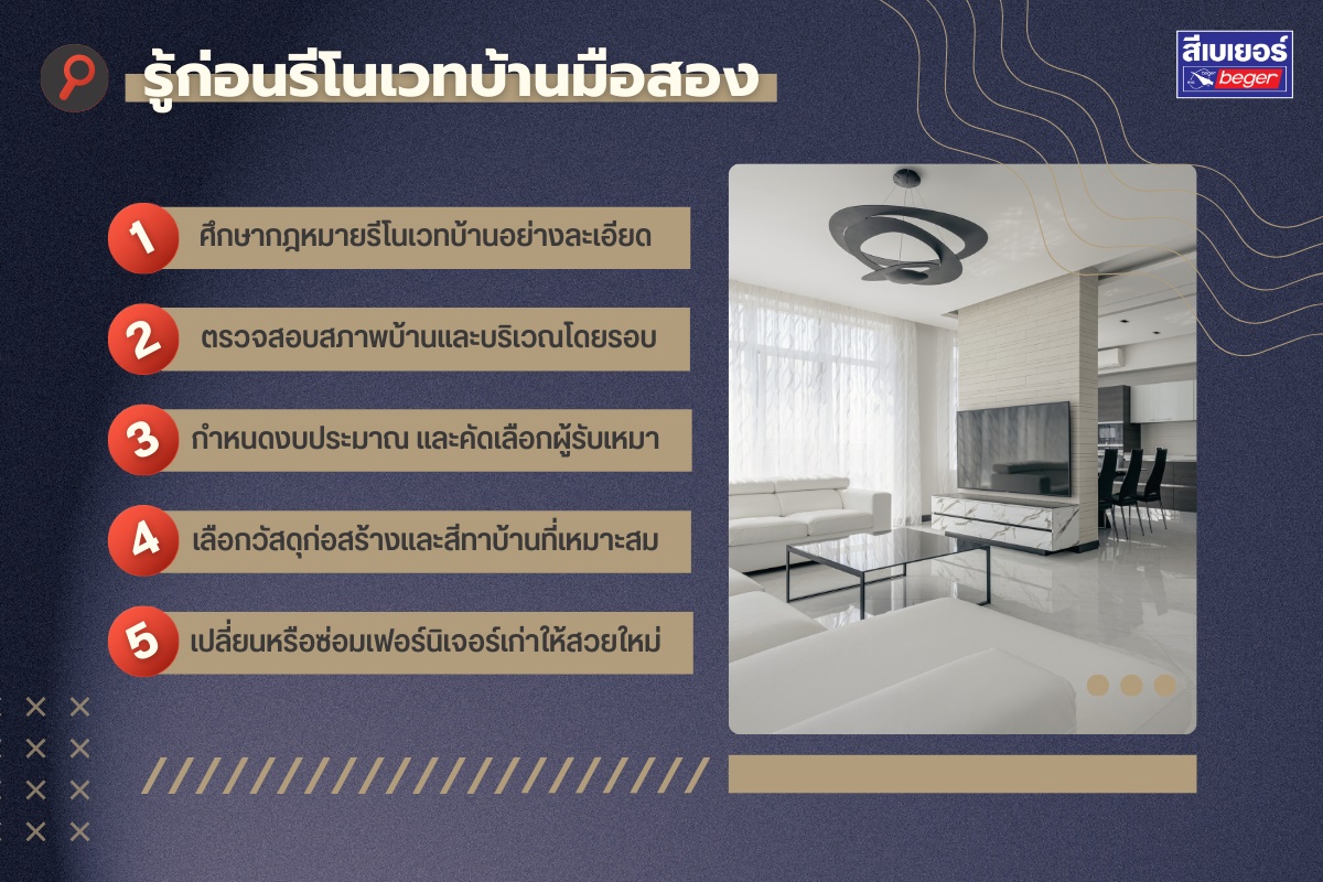 5 ข้อก่อนรีโนเวทบ้านมือสอง