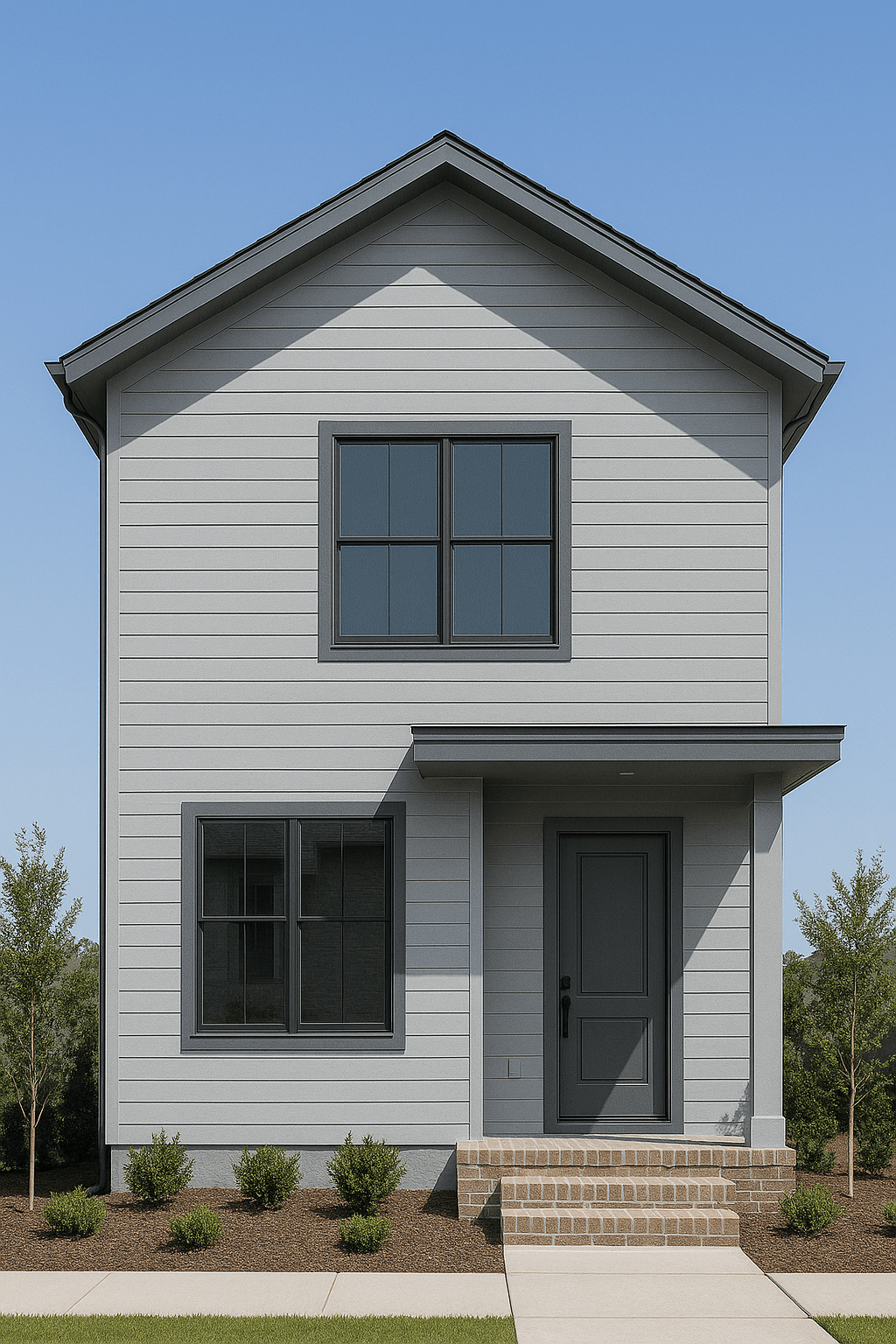 แบบบ้านสีเทา