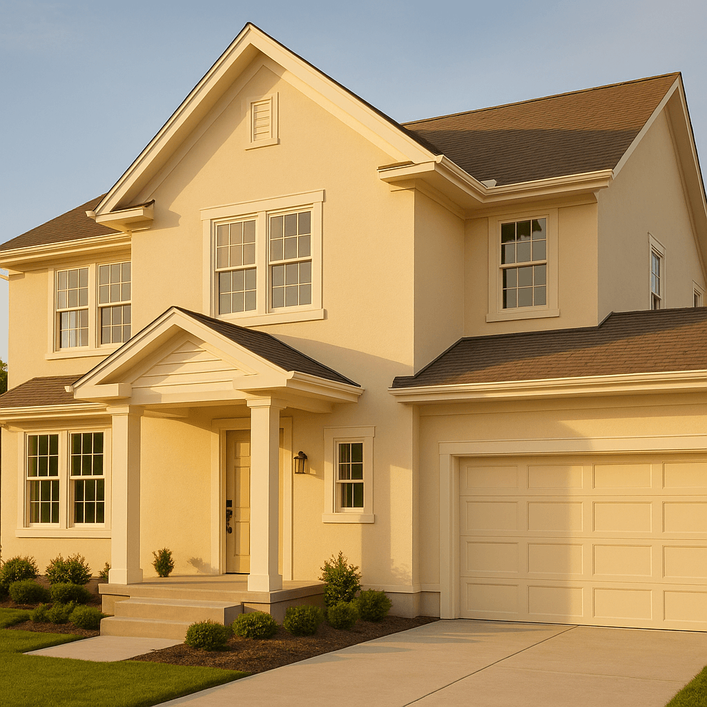 แบบบ้านสีครีม