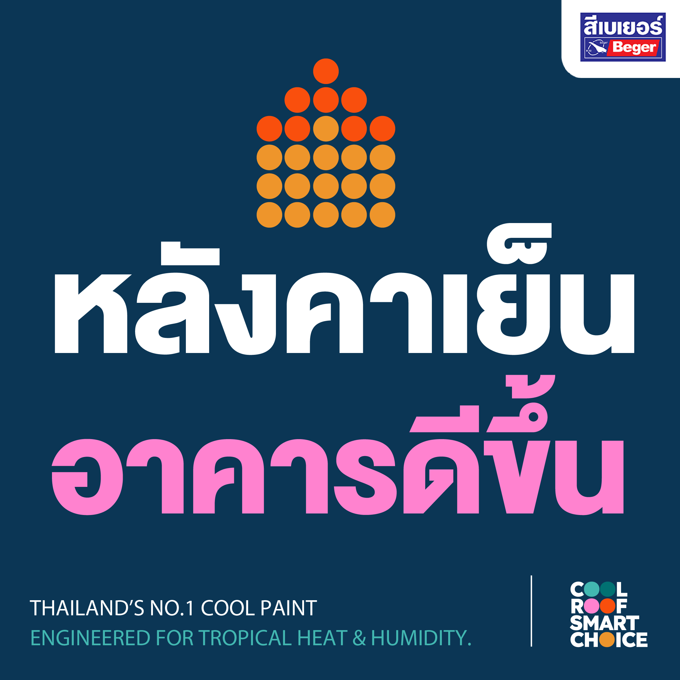 หลังคาเย็นอาคารดีขึ้น